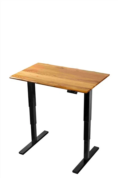 Oak Massivt Trä Elektriska Lift Desk