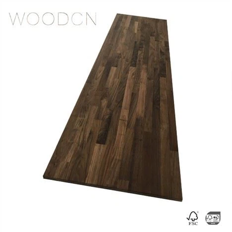 Solid svart valnötsträ Butcher Block bänkskiva