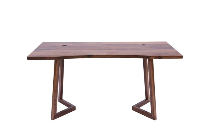 Black Walnut Wooden Edge Glued Office Desk Factory