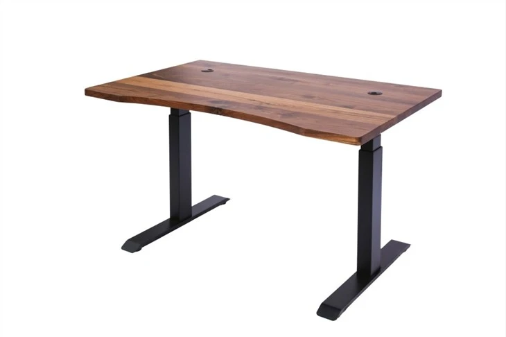 Wholesale Black Walnut Wooden Edge Glued Office Desk