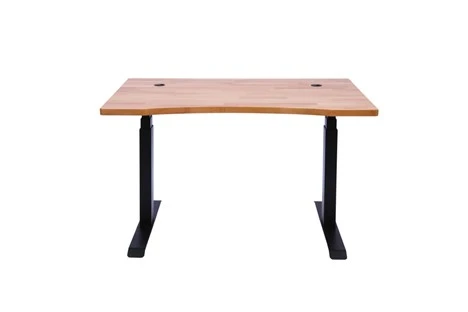 Bokträ Butcher Block Kontorsskrivbord
