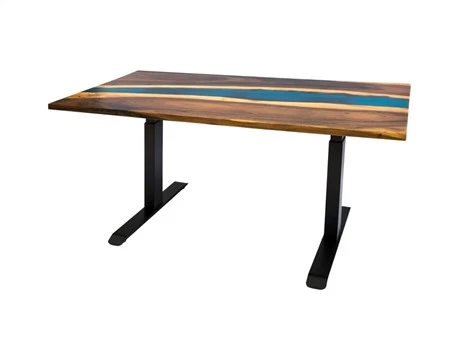 Resin Walnut River Matbord