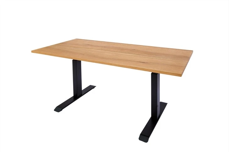 Faner Ek Trä Läder Matbordsskiva
