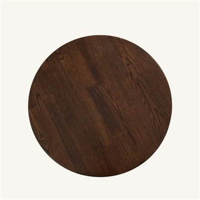 Solid Ash Wood Butcher Block Dining Table Top i Walnut Color Leverantör