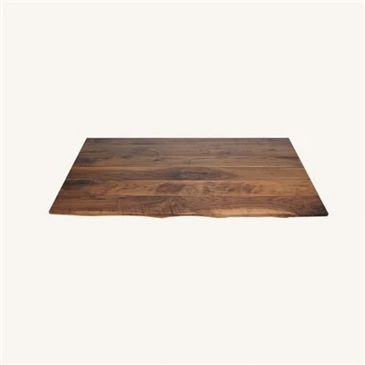 Solid North American Walnut Rustic Style Restaurant Dining Table Top